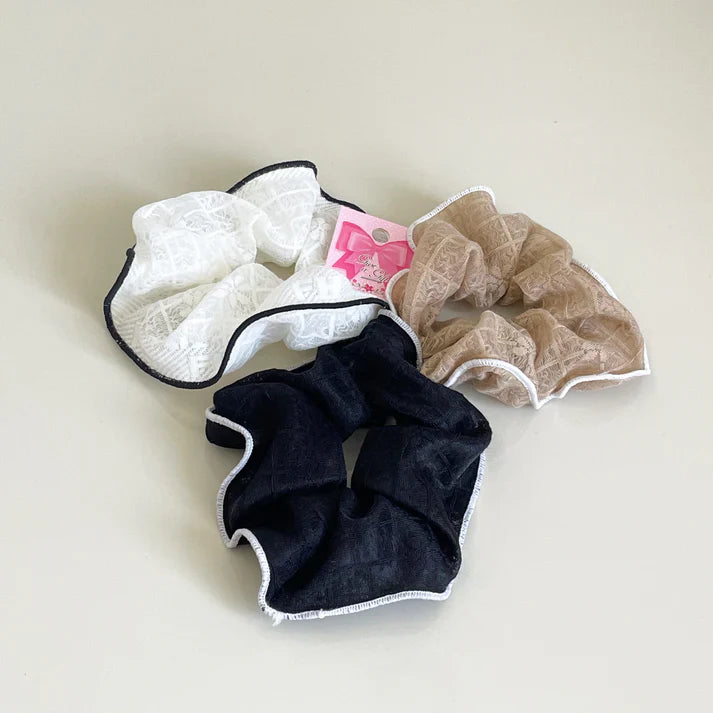 Soft Textured Big Scrunchies - Pack of 3 pcs